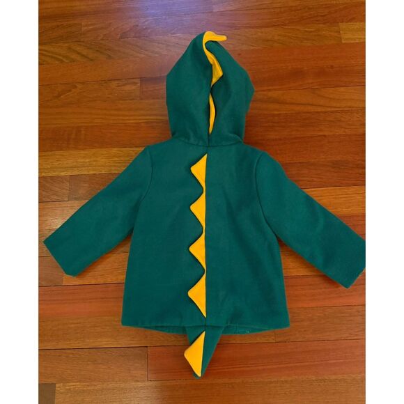 Cat & Jack Dinosaur Hooded Peacoat Jacket - Picture 2 of 5